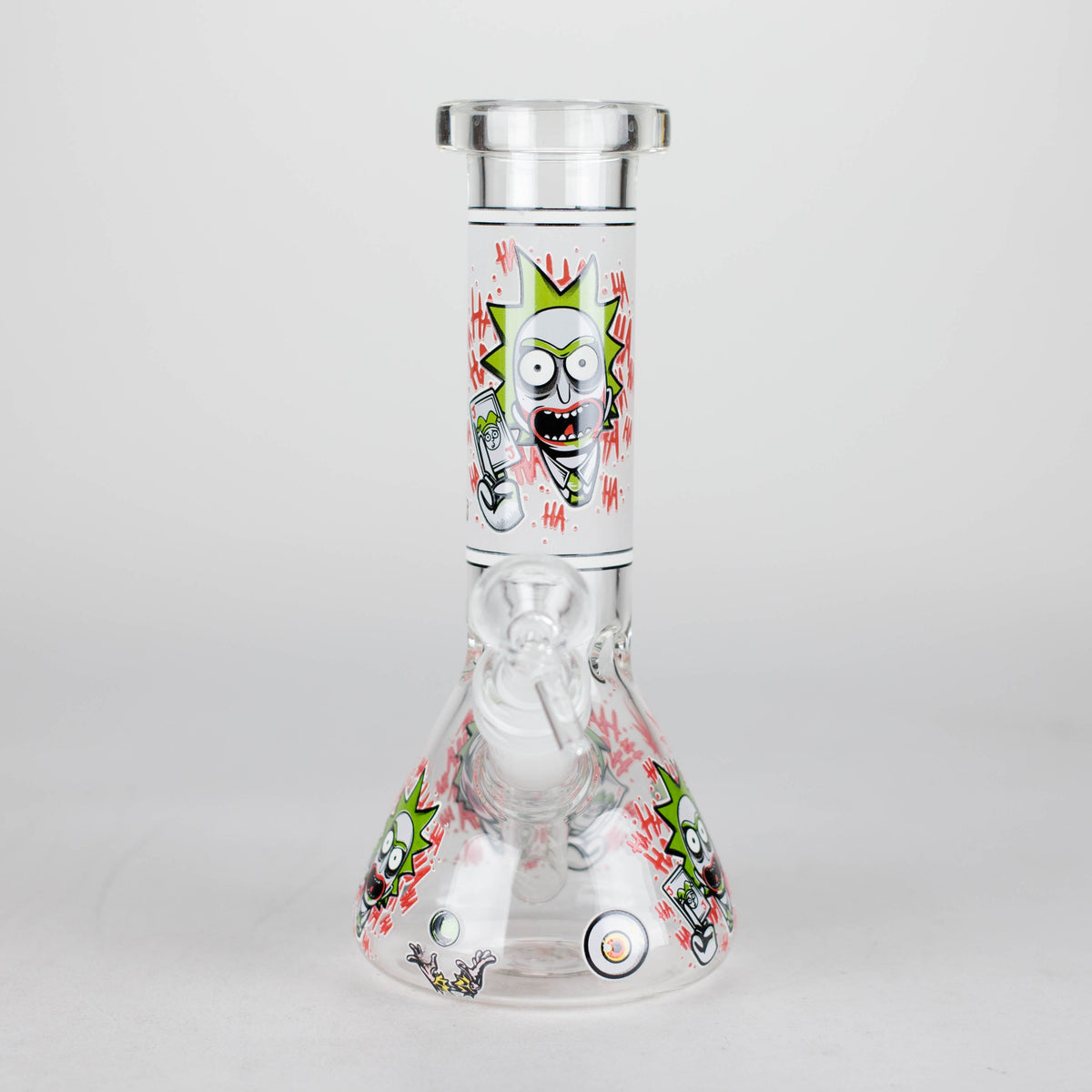 8.5" Cartoon Designs Glow In The Dark beaker bong In the Box [PIP301]
