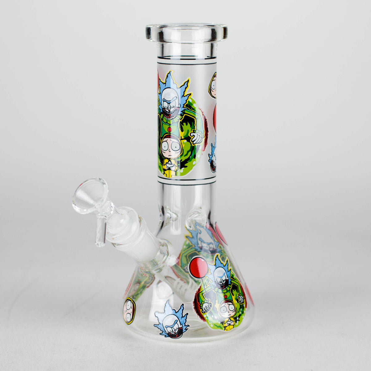 8.5" Cartoon Designs Glow In The Dark beaker bong In the Box [PIP301]