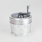 60mm 4 Part Grinder, With Grinding Gear on Top and Black Color [CN6402]