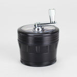 60mm 4 Part Grinder, With Grinding Gear on Top and Black Color [CN6402]