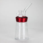 6" Glass Bong with Aluminum Cap [YD2092]