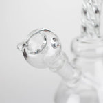6" Bent neck twist glass bong with diffuser