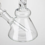 6" Bent neck twist glass bong with diffuser