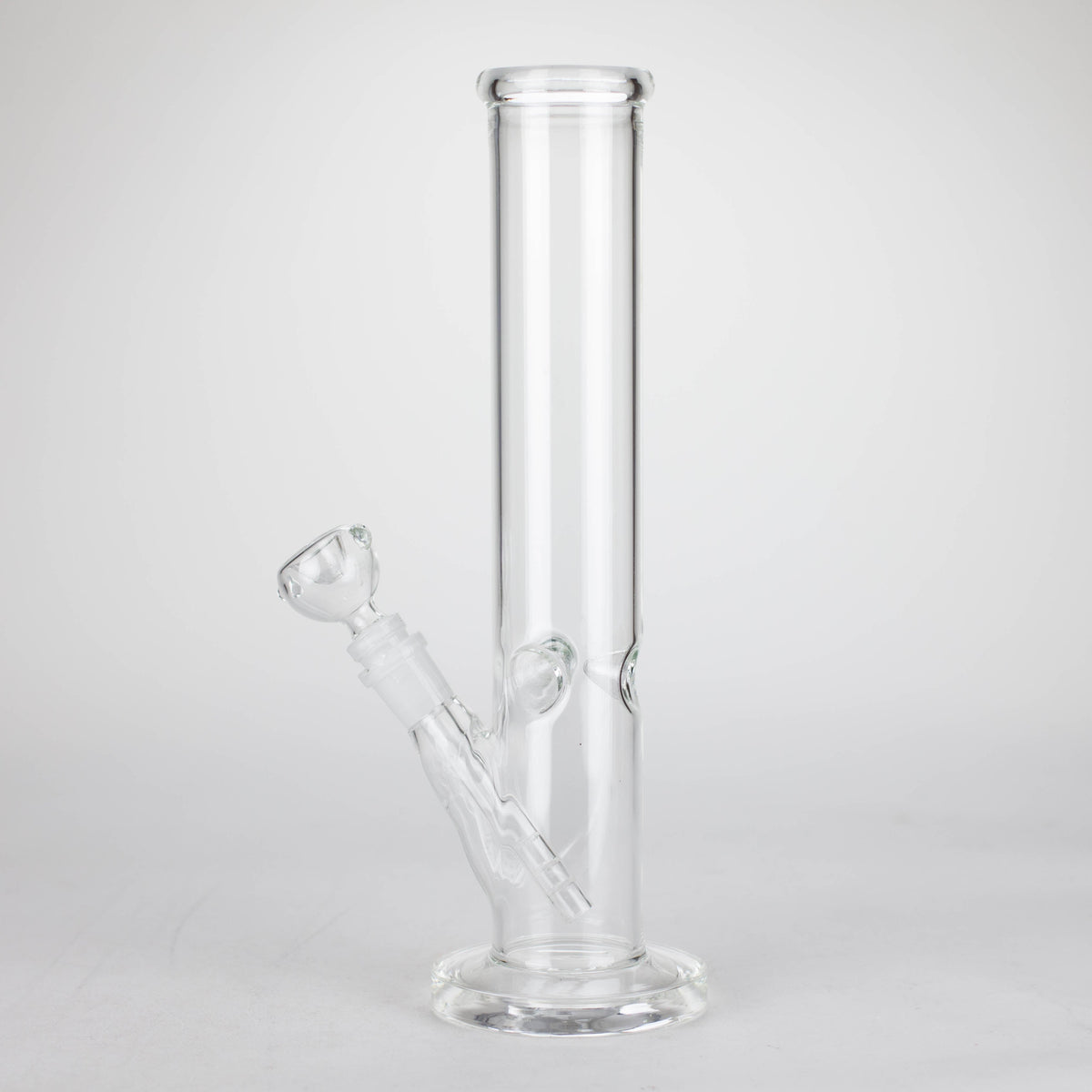 Bong de tubo recto transparente de 12"
