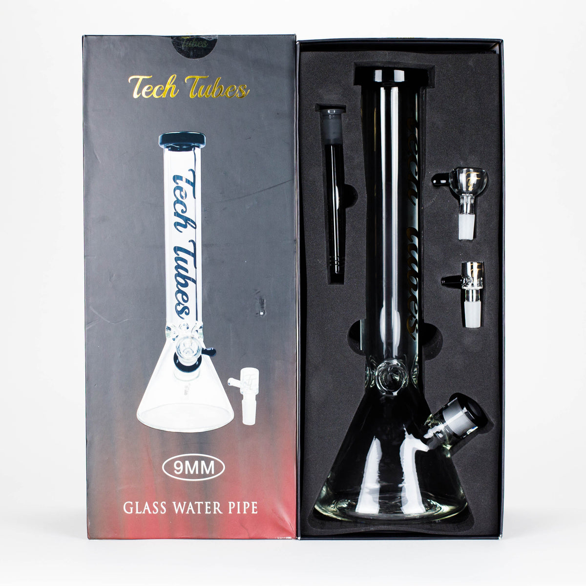 Tech Tubes | 16" 9mm Beaker Glass Bong