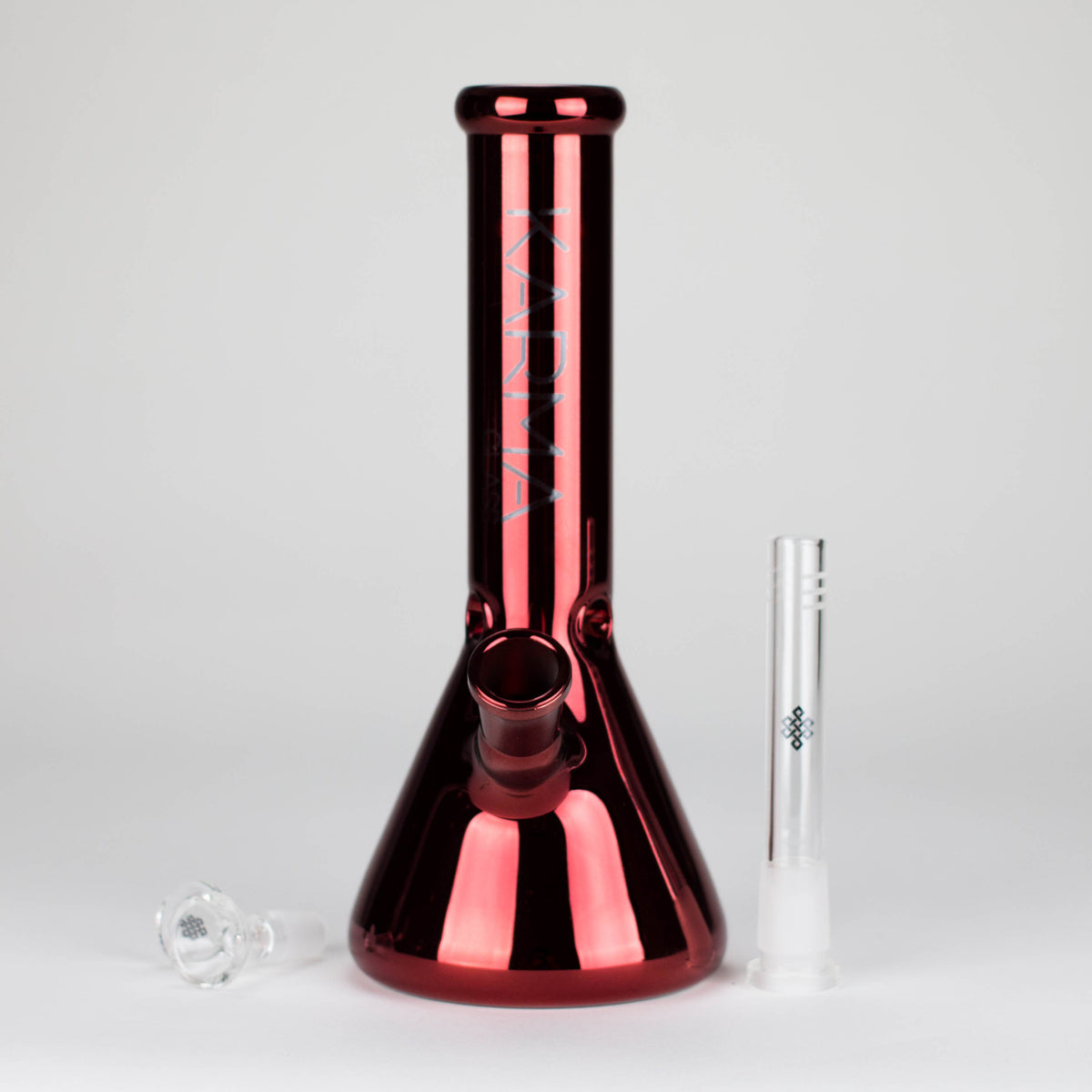 Karma | Glass Bong 9" Beaker Metallic