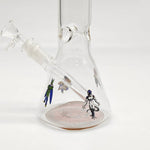 12"44mm Tube 4mm Cartoon Design Beaker Bong