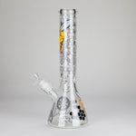 Bong de vidrio de 14" y 7 mm con diseño de abeja de dibujos animados