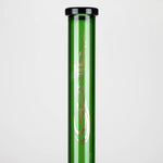 Genie | 18" 9 mm color-tube and clear-bottom beaker water bong [GE3110]