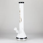 Genie | 18" 9 mm color-tube and clear-bottom beaker water bong [GE3110]