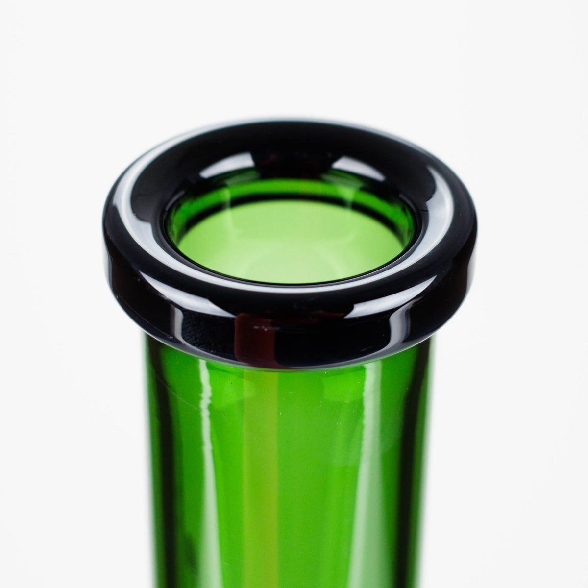 Genie | 18" 9 mm color-tube and clear-bottom beaker water bong [GE3110]