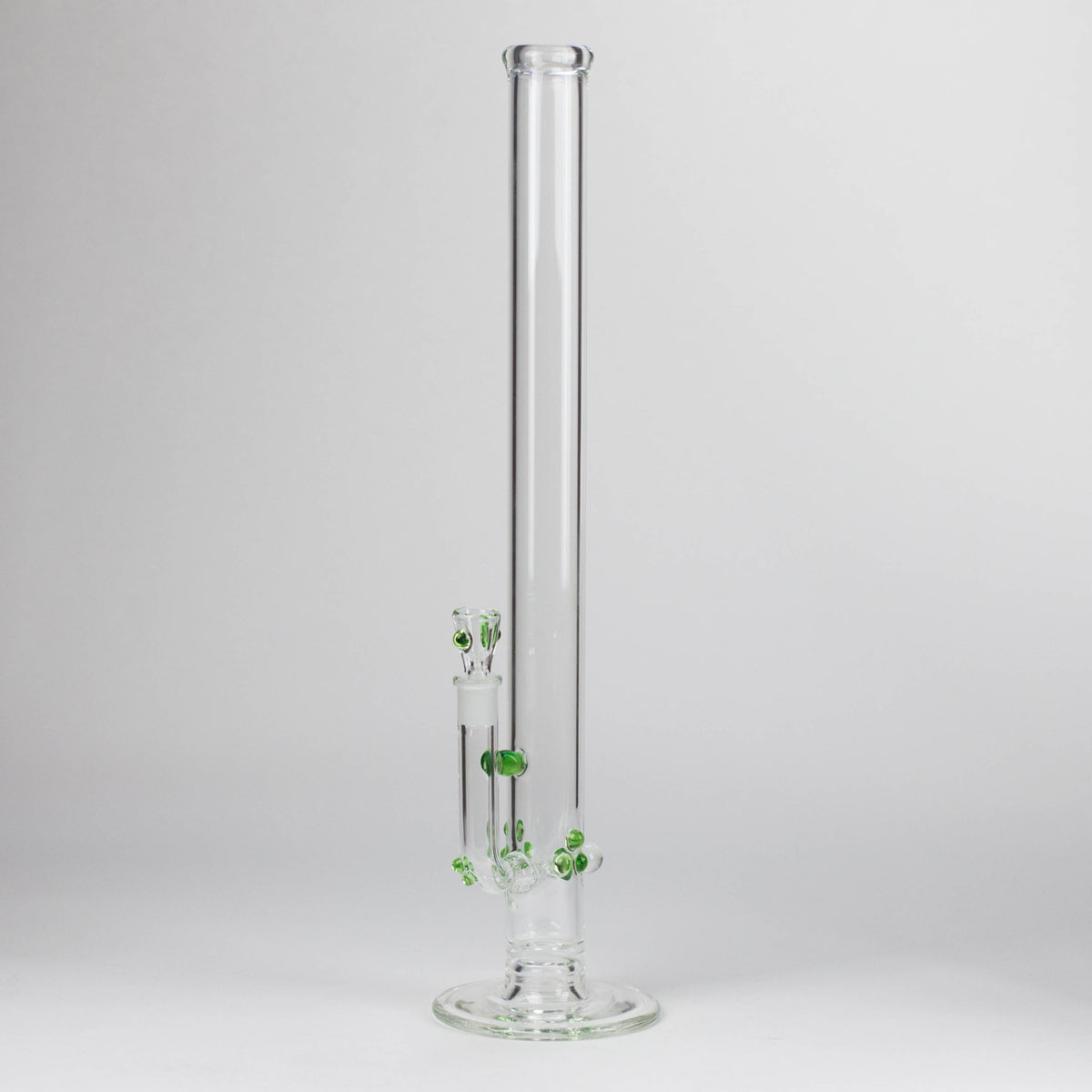 Shine Glassworks | 22 inch 38mm Straight Tube with opal accents [ST 2201] -Made in Canada