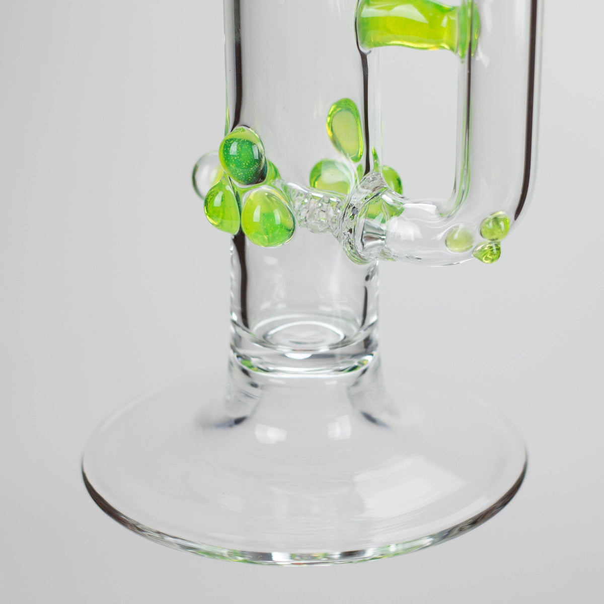 Shine Glassworks | 22 inch 38mm Straight Tube with Latticino mouthpiece and opal [ST 2203] - Made in Canada