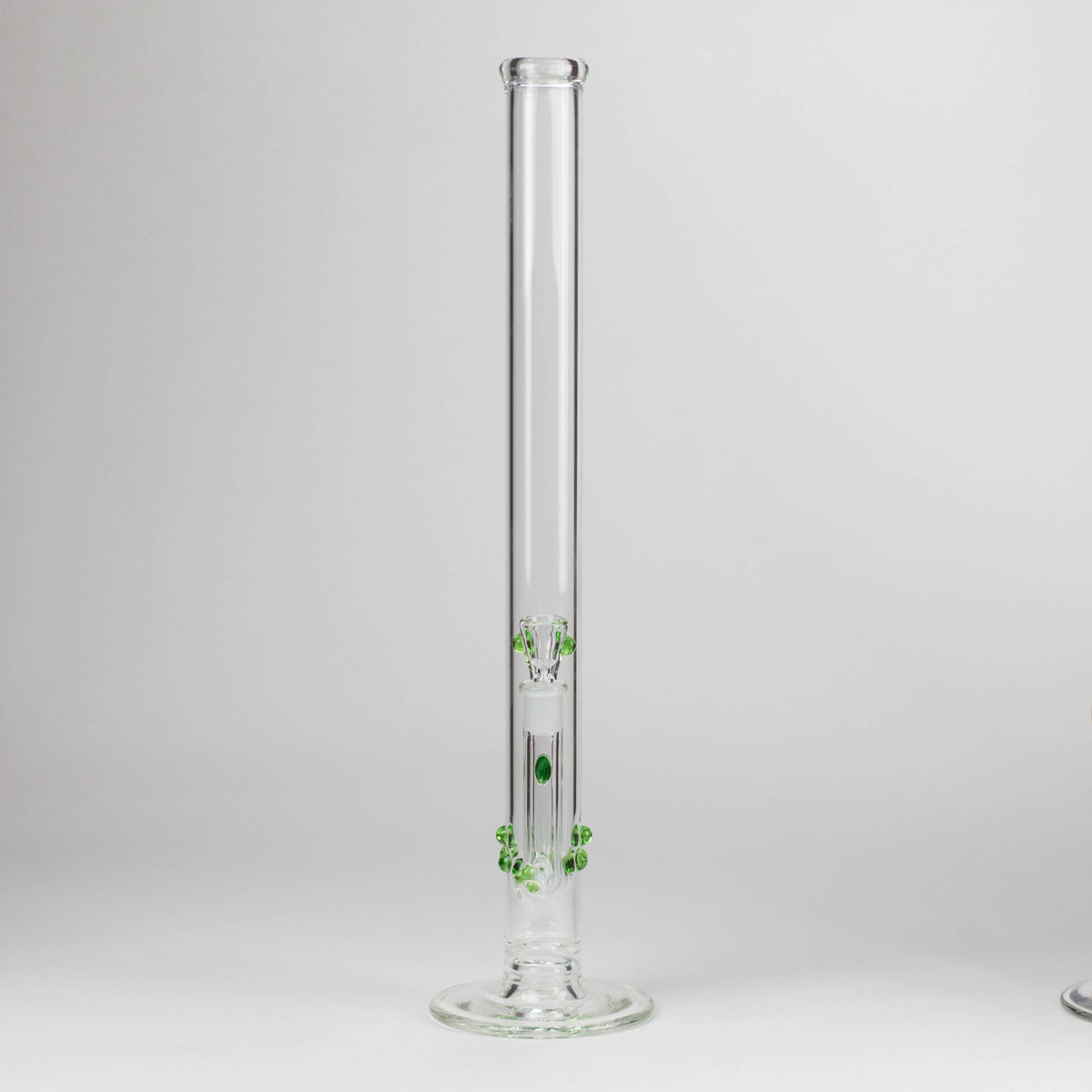 Shine Glassworks | 22 inch 38mm Straight Tube with opal accents [ST 2201] -Made in Canada