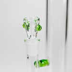 Shine Glassworks | 22 inch 38mm Straight Tube with opal accents [ST 2201] -Made in Canada