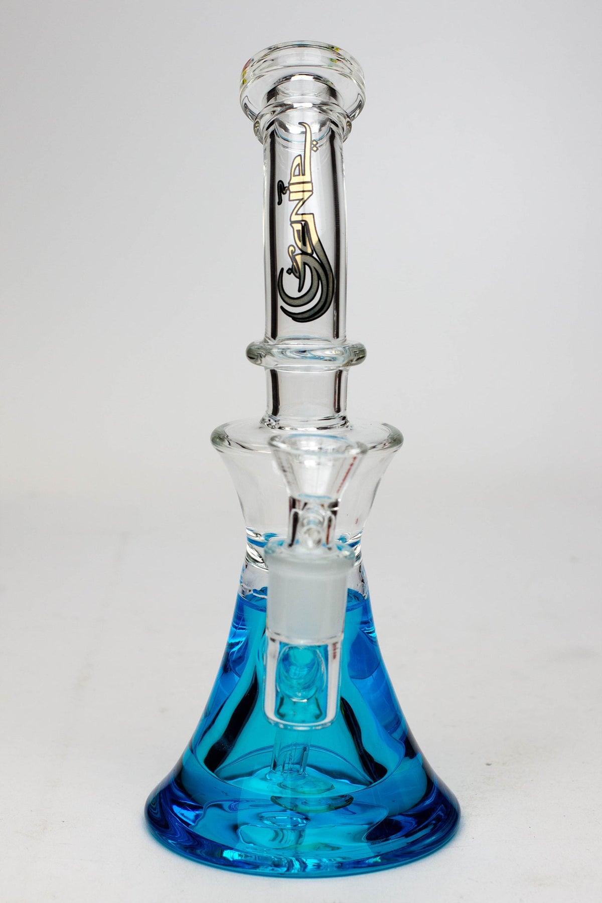 9" GENIE Shower head glass beaker bong with liquid cooling freezer