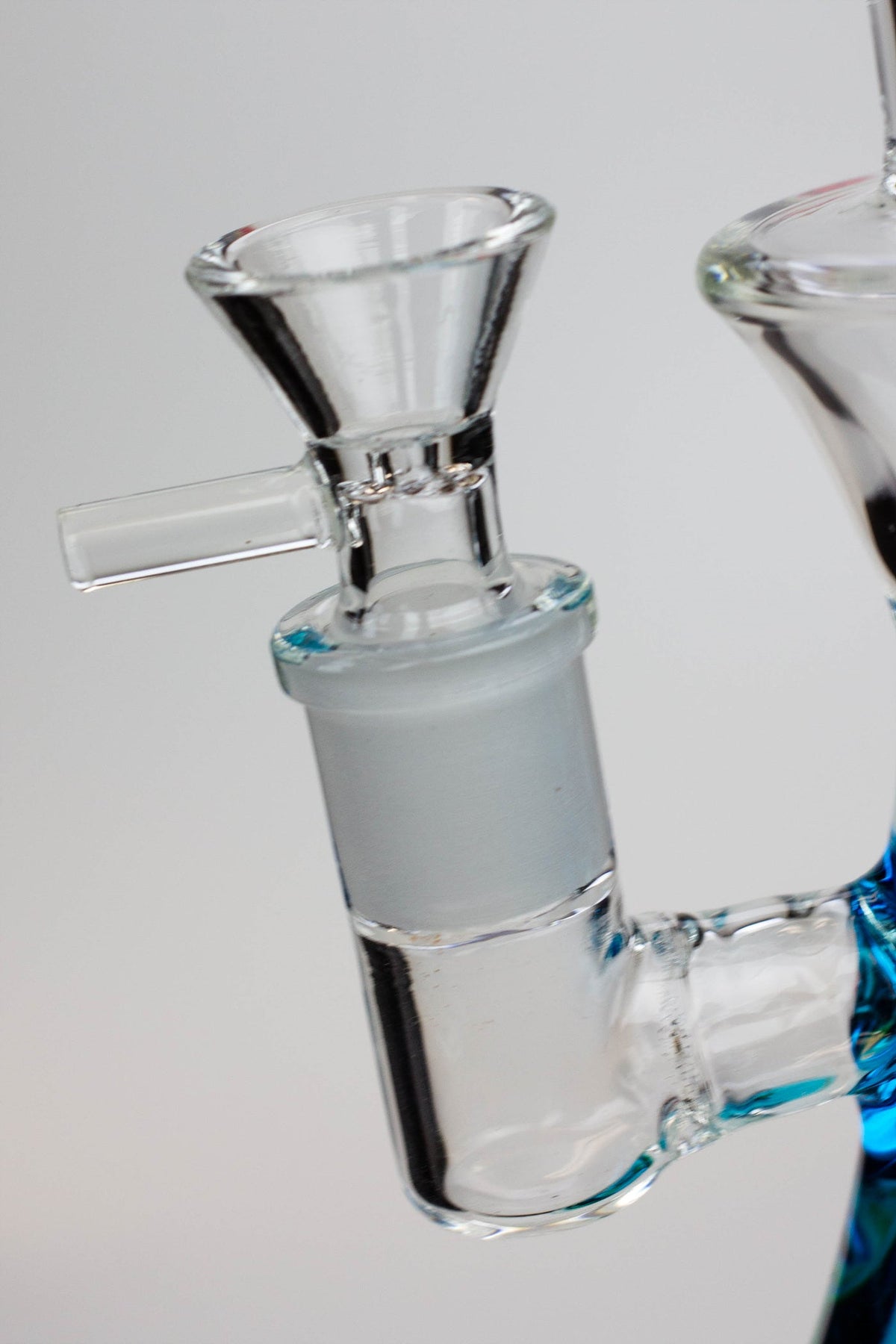 9" GENIE Shower head glass beaker bong with liquid cooling freezer