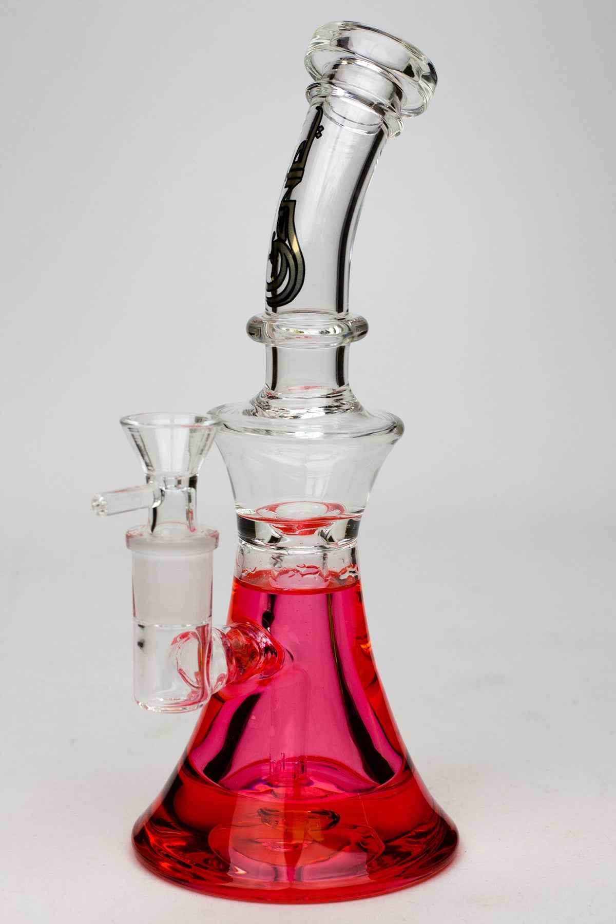 9" GENIE Shower head glass beaker bong with liquid cooling freezer