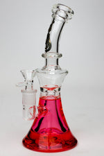 9" GENIE Shower head glass beaker bong with liquid cooling freezer