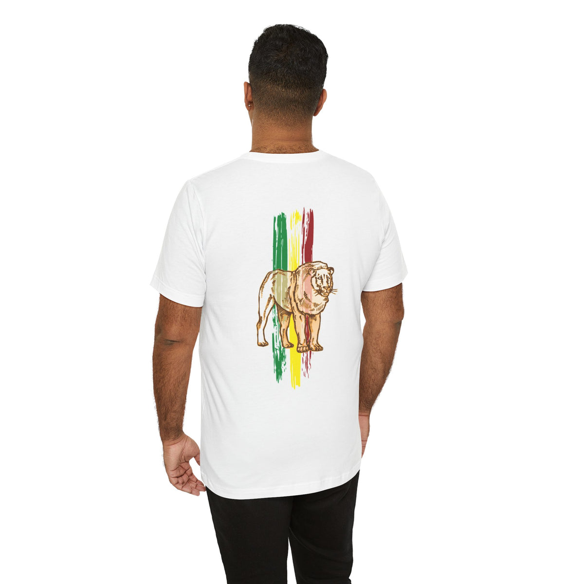 Unisex Short Sleeve Tee - "Good Over Evil" Lion Design for Positive Vibes