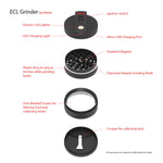 Best 2 in 1 Grinder & USB Lighter, 4 Parts (63mm)