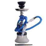 Narguilé simple 11" en forme de saphir bleu nuit [SMKE-017]
