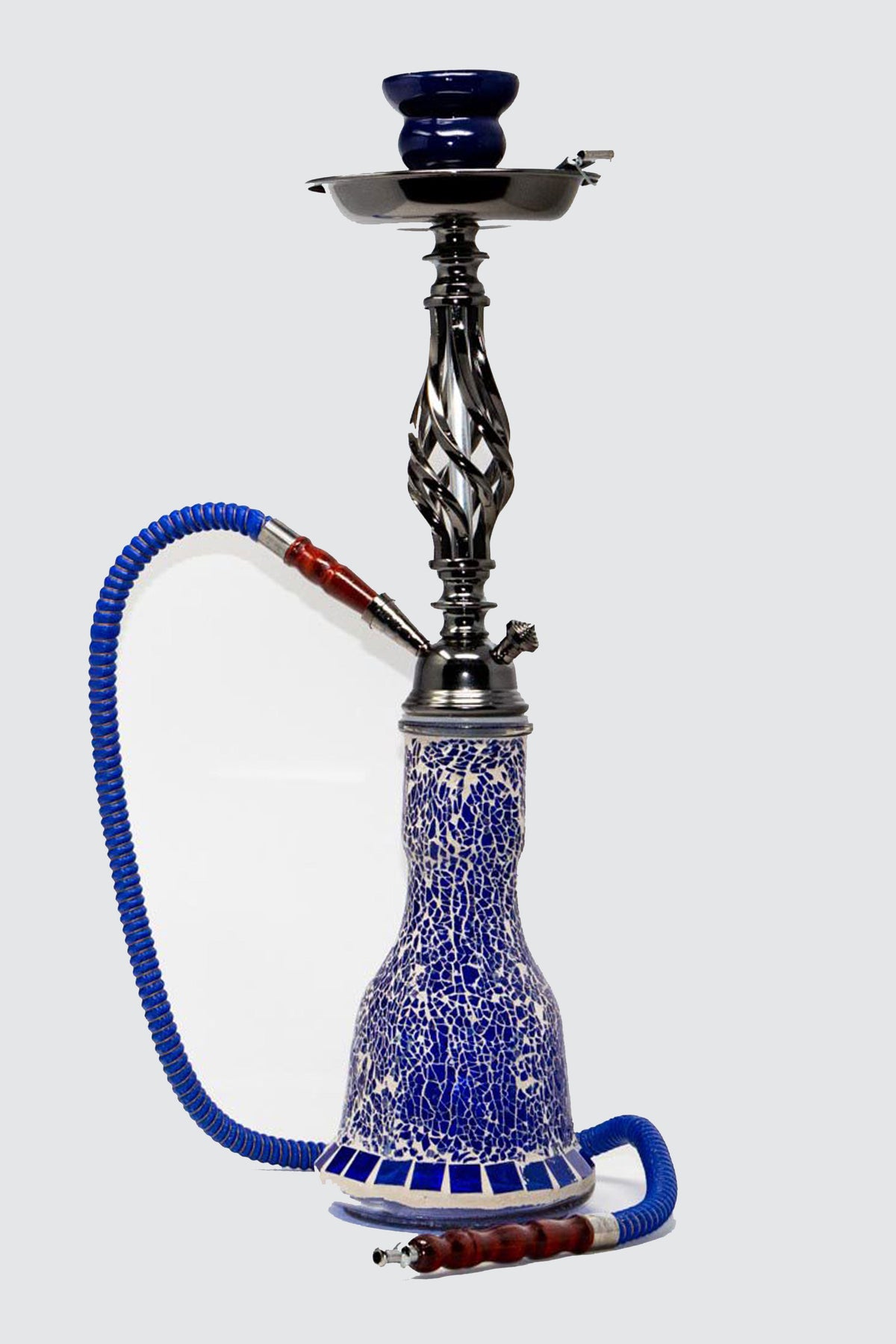 20" 1 hose Twisted wrought metal Hookah [AK2267]