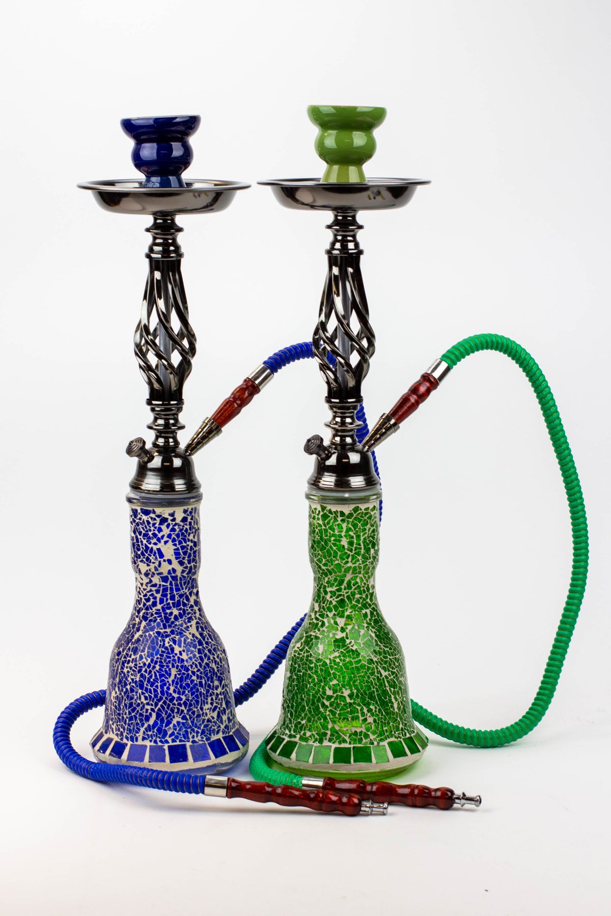 20" 1 hose Twisted wrought metal Hookah [AK2267]
