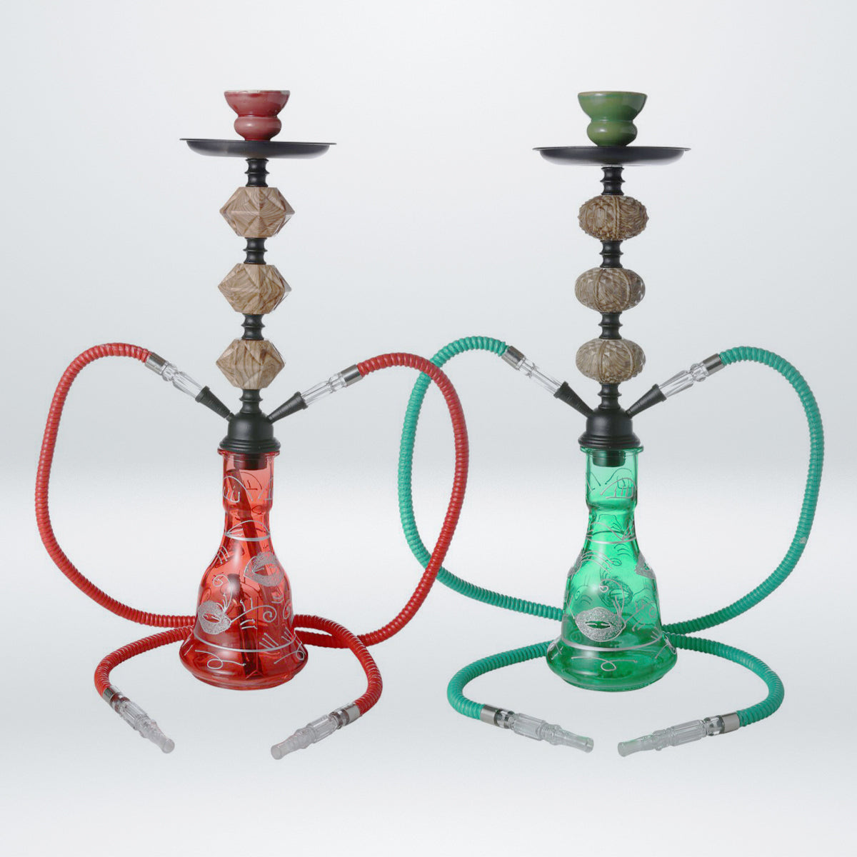 19" 2 hoses baluster Hookah [MD2200]